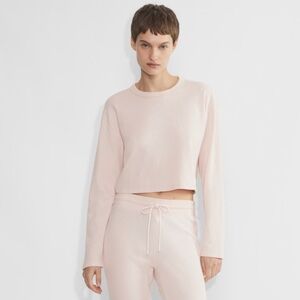 Aritzia Sunday Best Baby Waffle Long Sleeve in Shy Pink